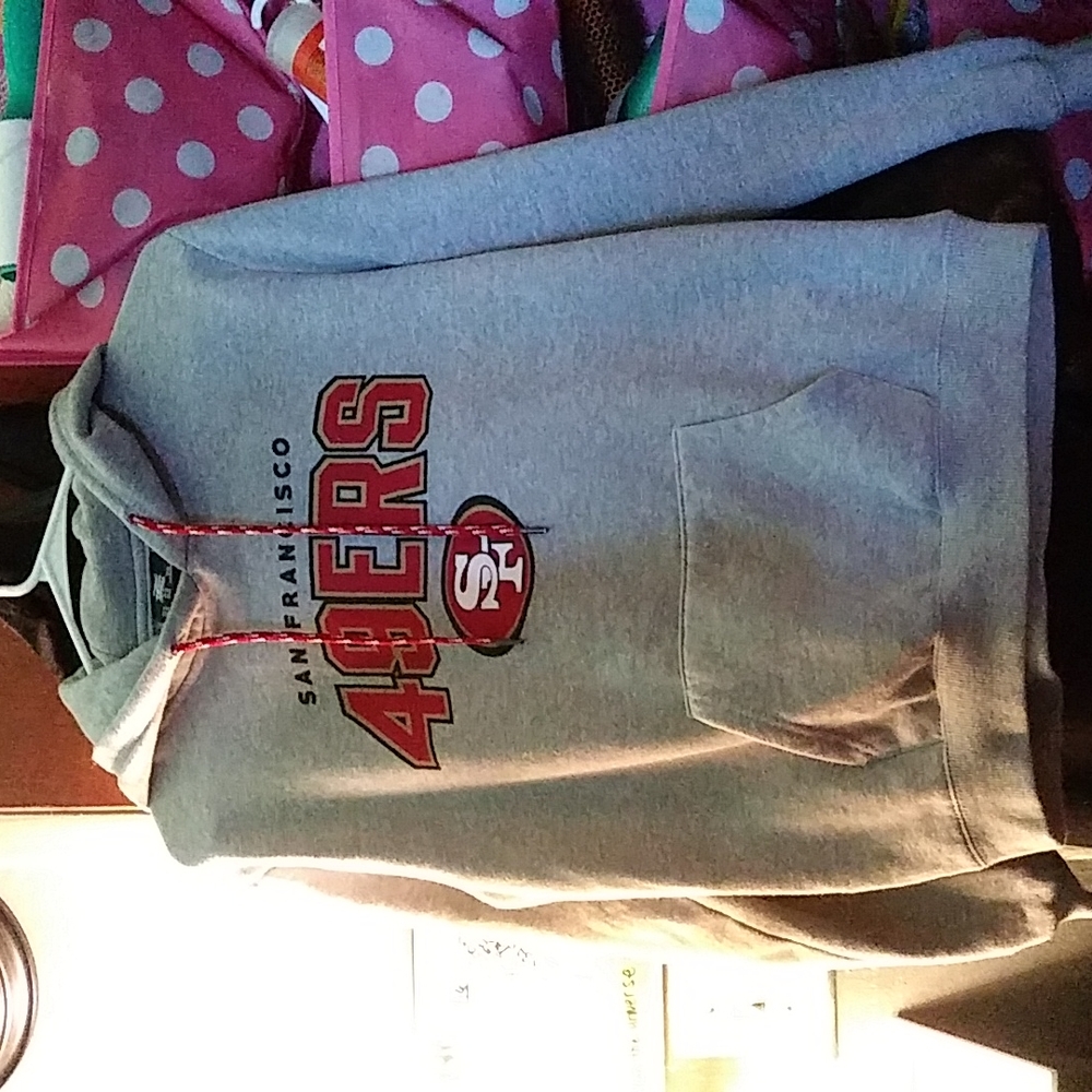 Youth Gray 49ers Hoodie Size M
